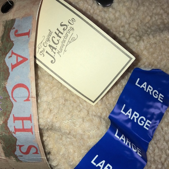 JACHS NEW YORK Mens CREAM Cabin Sherpa Jacket - Picture 5 of 6